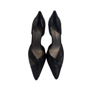 Gianni Bini Women's Pointed Toe Pumps Size 8.5M Black Faux Leather